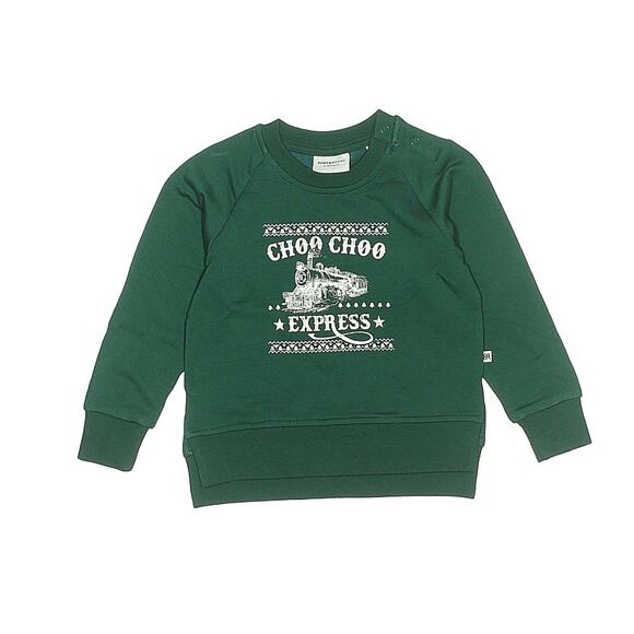 Bums & Roses Choo-Choo Express Bamboo Crewneck Sweatshirt - Picture 1 of 3